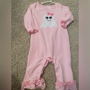 EUC stitchy fish romper